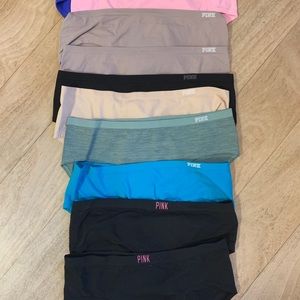 Bundle of eleven pink seamless underwear